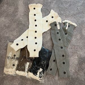 Ashley Bridget over the knees socks. Cute with long boots.